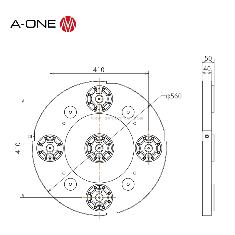Five joint zero point chuck 3A-10000887