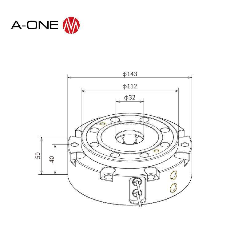 Zero point chuck with sensor 3A-110114