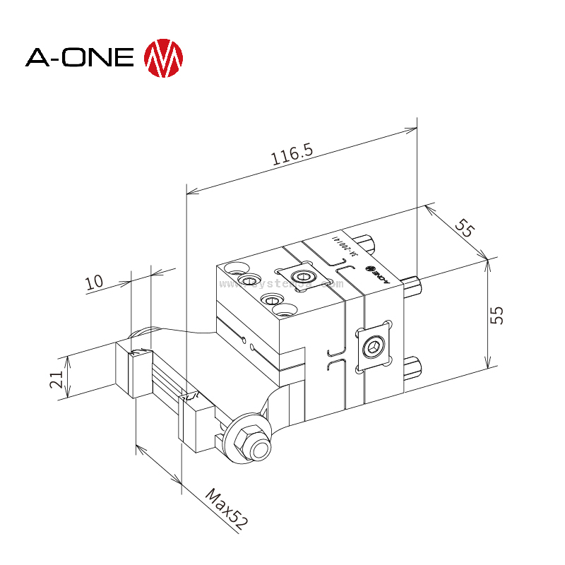 Étau réglable précis sur 3 axes 3A-200141