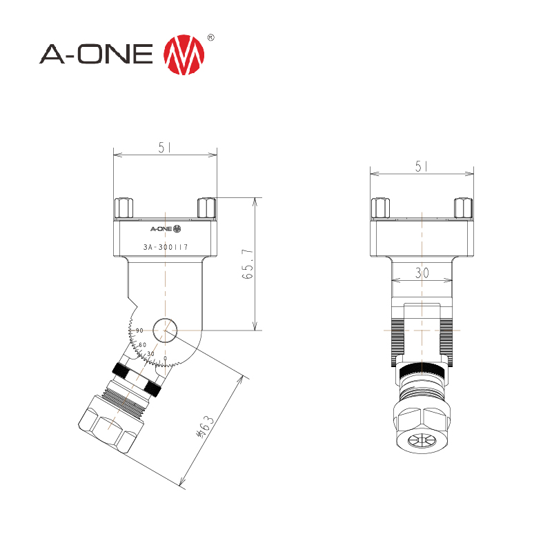 Angle rotating chuck 3A-300117
