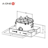 ITS chuck 50 Inox with base plate 3A-100035