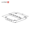 Alignment pallet version UPC pallet with ground rail 320*320*40mm 3A-100045