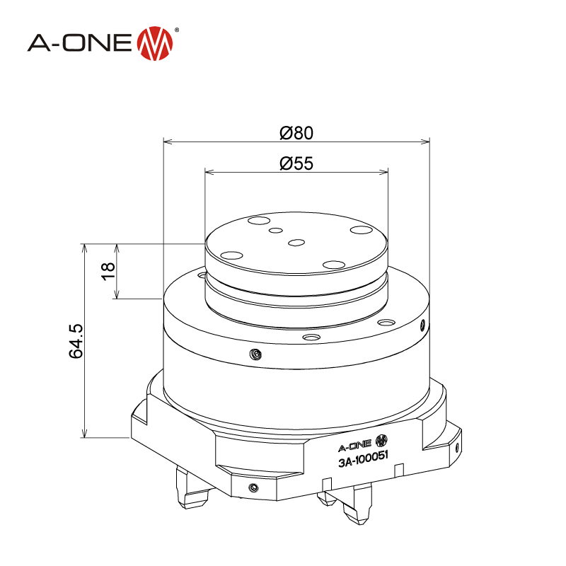 Rapid-action chuck automatic 3A-100051