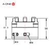  R type light Pneumatic chuck 3A-100070 