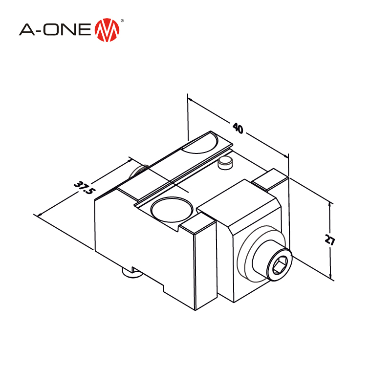 Dovetail slotted holder U16 3A-110064