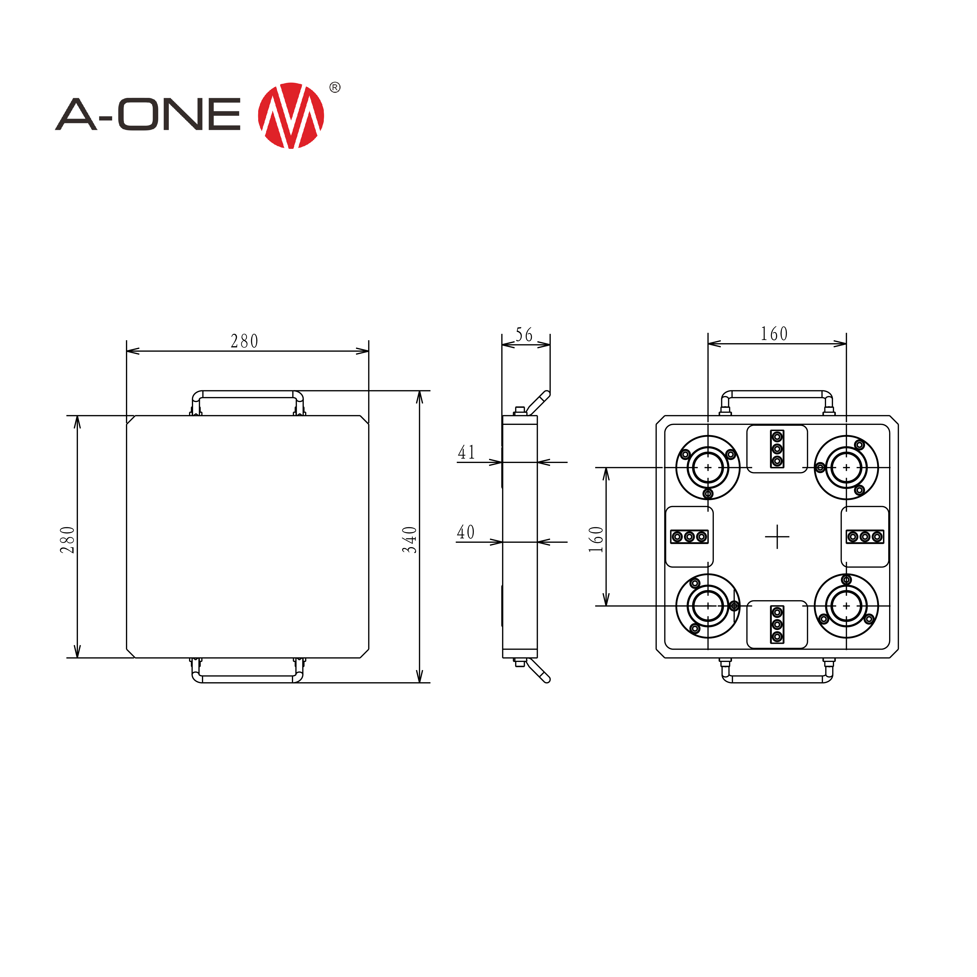 Aluminum pallet 280*280mm 3A-110097