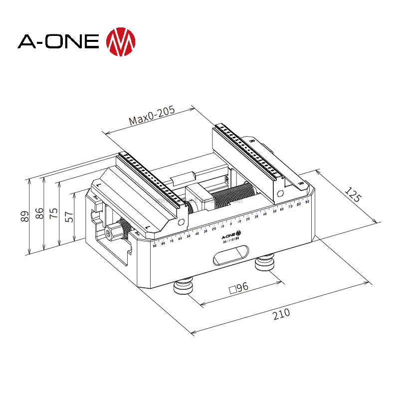 Self-centering vise 3A-110186