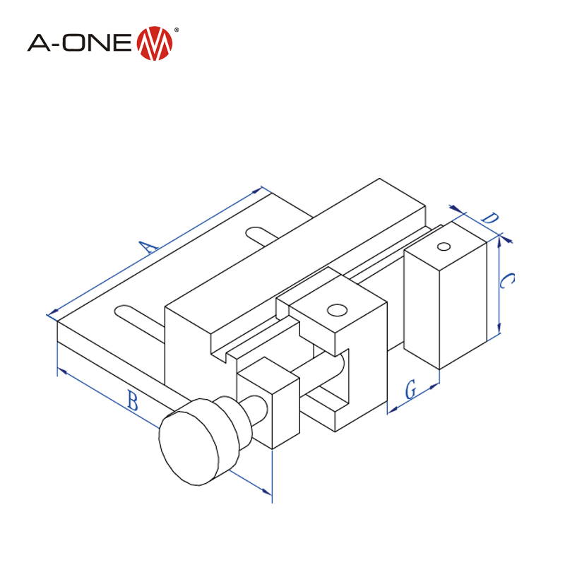 Manual wire edm vise 3A-210010