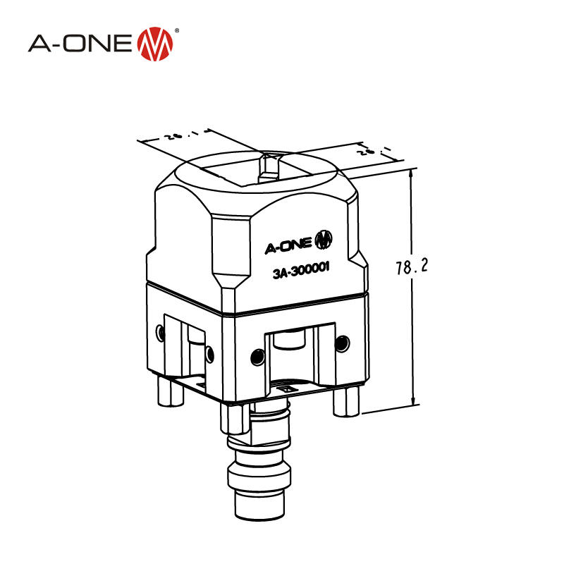Giá đỡ điện cực 25*25 mm 3A-300001