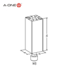Holder straight 25*25*65mm 3A-300013