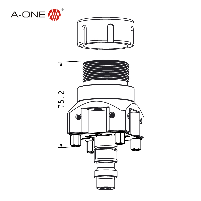 Collet chuck holder50 3A-300022