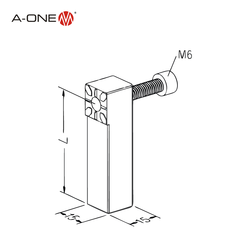 Angle holder 15*15*50mm 3A-300081