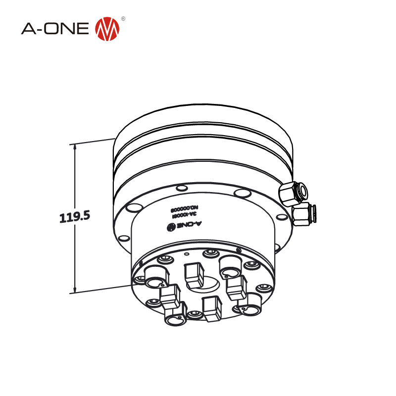 R EDM chuck 3A-300095 