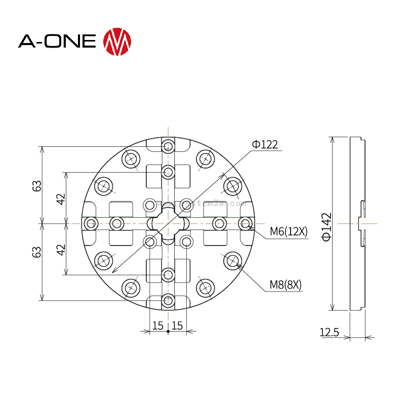 R power centering plate 3A-400141