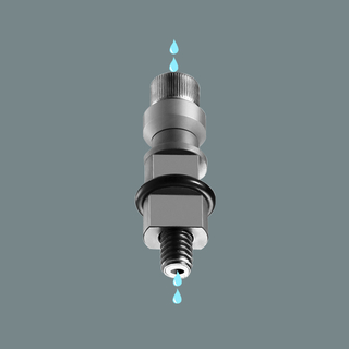 Chucking spigot F/A EDM M10*45 for flushing 3A-400038