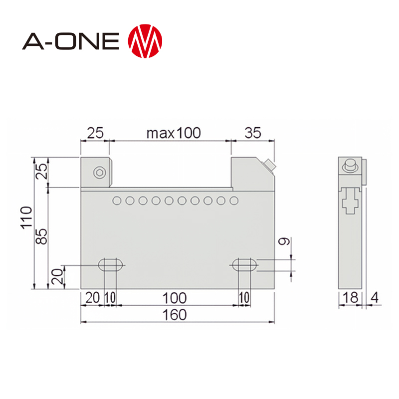 สแตนเลส Precision Vise สำหรับ EDM 3A-200154